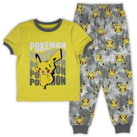 Pokemon Ensemble pyjama 2 pièces pour garçon. Tailles TP à TG