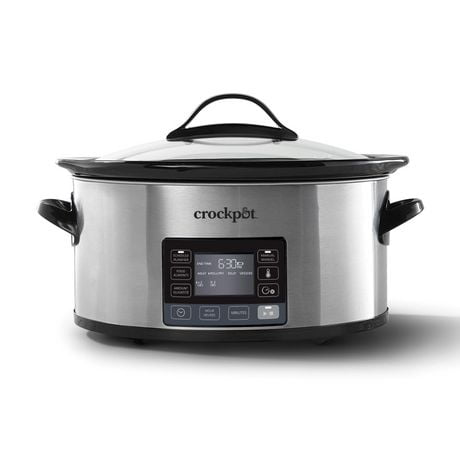 Crock-Pot 6-Quart Slow Cooker with MyTime Adjusting Cook Cycle, Programmable Slow Cooker for 7+ People, 5.7 L