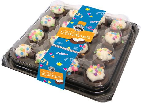 Two-bite® Brownies With White Frosting & Multicolored Confetti 