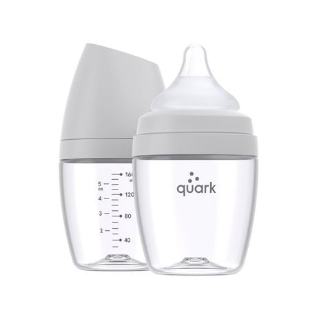 Quark - BuubiBiberon Mini 160ML Gris 2Pk