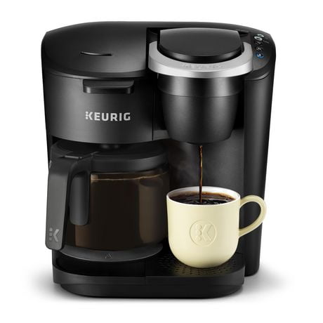 Cafetière une tasse à la fois et à carafe Keurig K-Duo Essentials Utilisez du café moulu et des capsules K-Cup