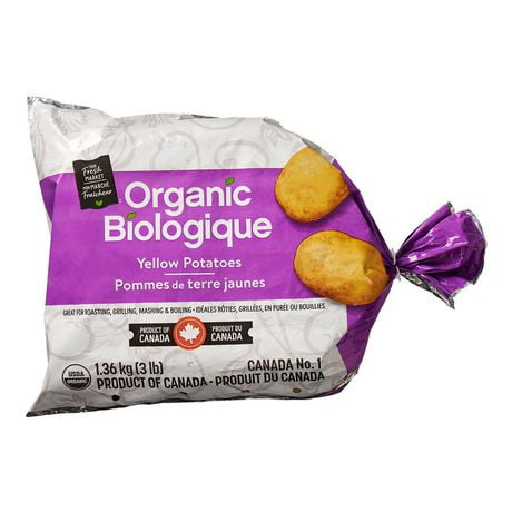 Pommes de terre jaunes biologiques Mon marché fraîcheur 3 lb / 1,36 kg