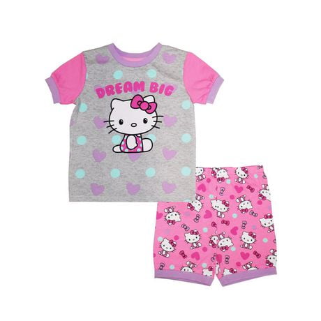 Toddler Girls Hello Kitty 2 Piece Sleep Time Kitty Sleep Set - Walmart.ca