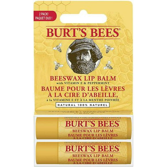 Burt's Bees 100% Natural Moisturizing Lip Balm, Original Beeswax with Vitamin E and Peppermint Oil, 1 x 4.25g