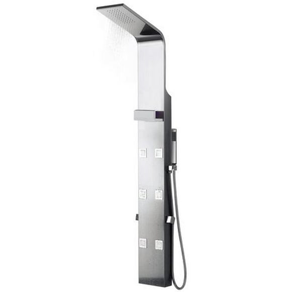 Rectangle Wall Mount Stainless Steel Shower Panel In Chrome Color AI-27402