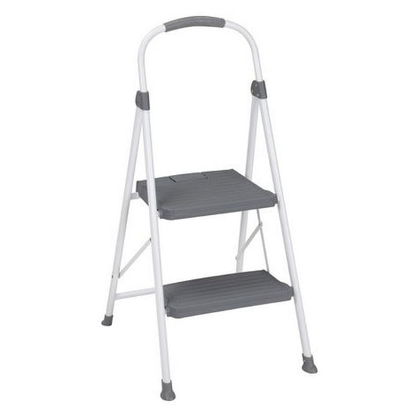 COSCO 1 Step Non-Folding Steel Step Stool with 7ft 3in Max Reach (Platinum & Black color, Steel), Step Stools