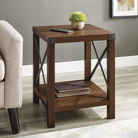 Manor Park Rustic Modern Farmhouse Side, Pictures Of Farmhouse End Tables