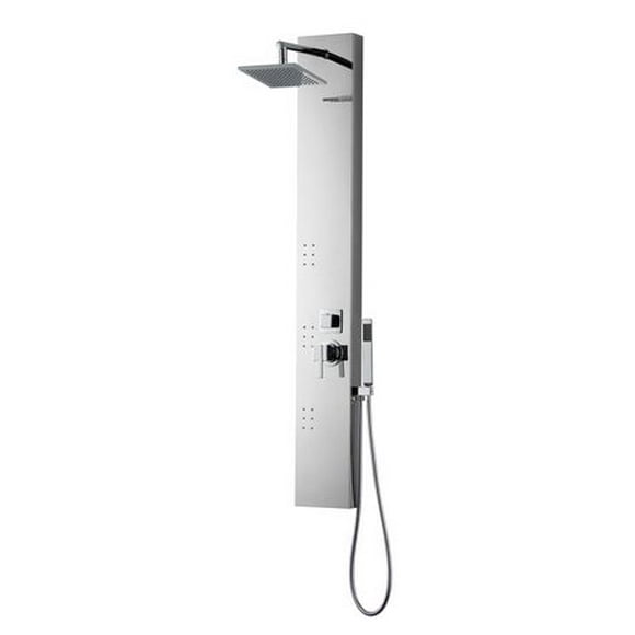 Rectangle Wall Mount CUPC Approved Stainless Steel Shower Panel In Chrome Color AI-19582