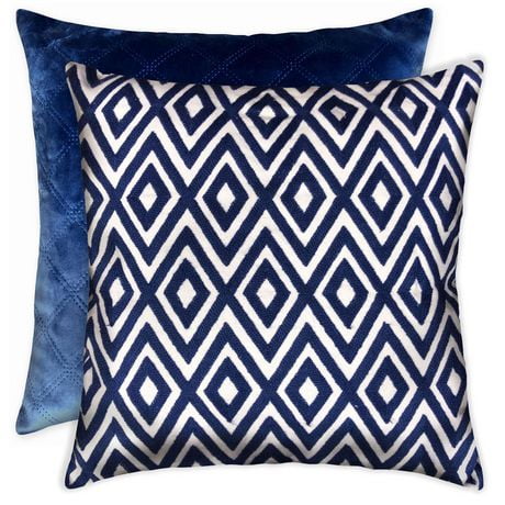 hometrends Embroidered 2 Pack Decorative Pillows, 20"x20"