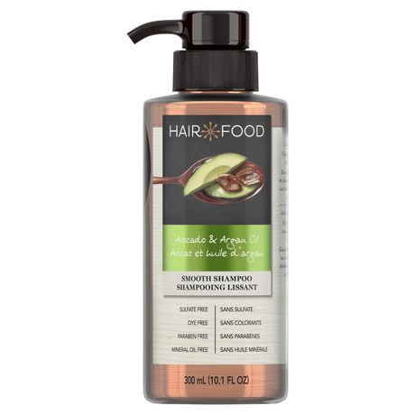Hair Food Avocado & Argan Oil Sulfate Free Shampoo, Dye Free Smoothing, 300 mL