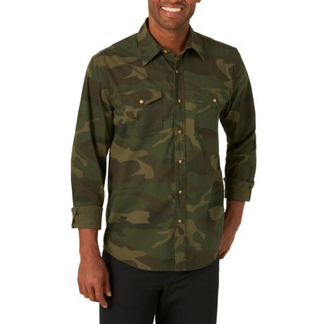 wrangler long sleeve shirts