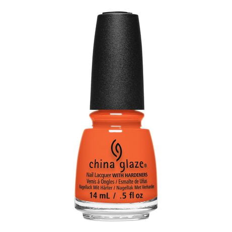 China Glaze Nail Lacquer - Orange Knockout - 0.5 FL OZ, China Glaze