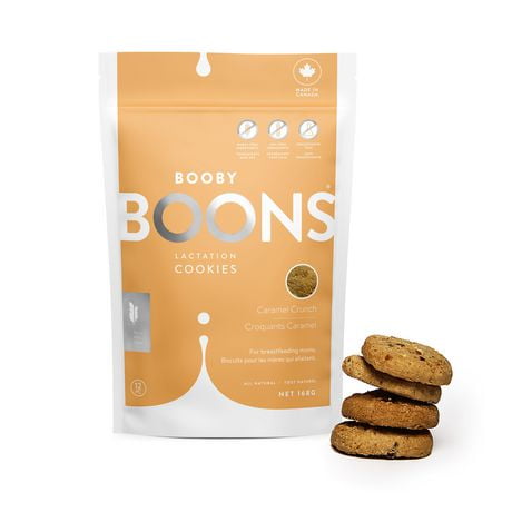 Booby Boons Caramel Crunch Lactation Cookies, Boons Caramel Lactation Cookies