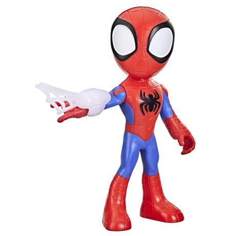 Marvel Spidey and His Amazing Friends Supersized Spidey 9-inch Action Figure, Preschool Super Hero Toy for Kids Ages 3 and Up