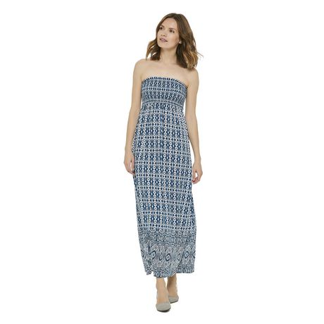 George Women's Smocked Tube Maxi Dress | Walmart Canada