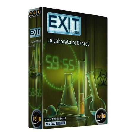 IELLO - EXIT - Le laboratoire secret - Jeu d'évasion en Français Un jeu d'évasion dans votre salon.