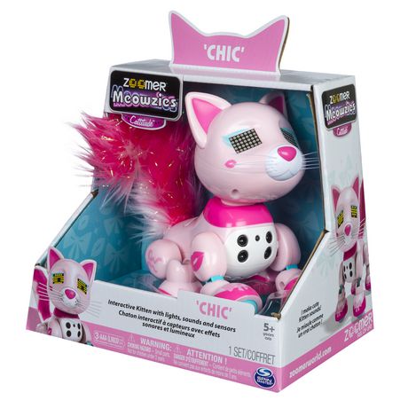 Used Interactive Kitten with Lights Sounds and Sensors Lux Zoomer Meowzies 