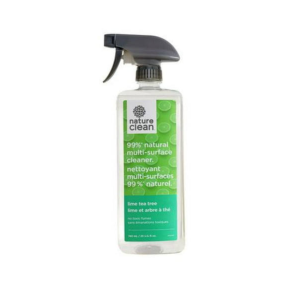Nature Clean Multi-Surface Cleaner Spray with Lime Tea Tree 740ml, NC Surface Spray Lime Tea Tree 740ml