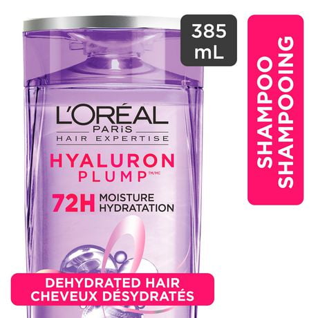 L'Oréal Paris Hair Expertise Hyaluron Plump Shampooing avec Acide Hyaluronique, 385ml Shampooing hydratant