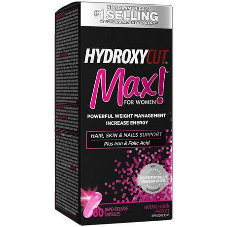 Hydroxycut Max! Women's Weight Management Capsules, 60 capsules