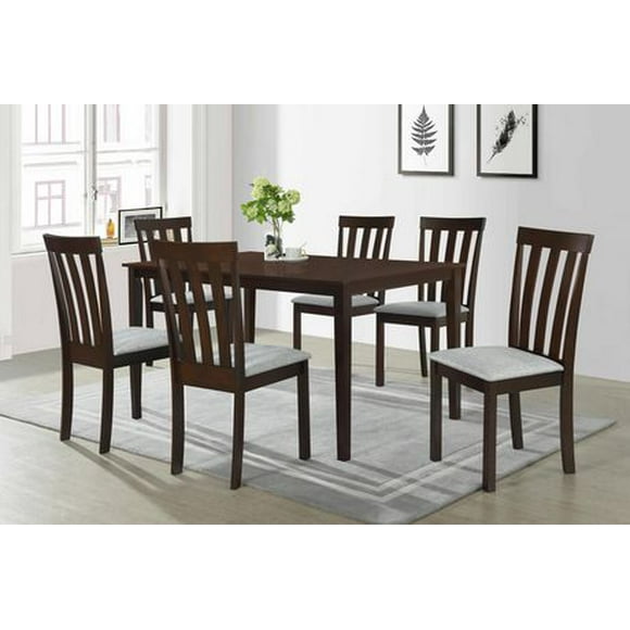 K-LIVING Diana Ensemble de table à manger rectangulaire avec chaises (Table avec 4 chaises)