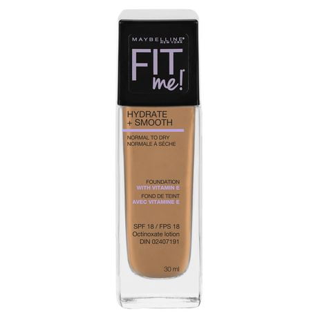 Maybelline New York Fit Me®, Hydrate + Smooth Liquid Foundation, 30 ML ...