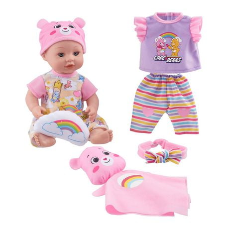 My Sweet Baby Care Bears Baby Doll Play Set, Light Skin Tone, Recommended for children ages 2 and up