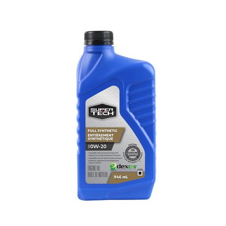 Super Tech Full Synthetic 0W20 Motor Oil, 946 ML