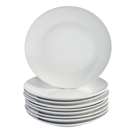 Tabletops Gallery Value Pack 8Pc Assiettes à salade Assiettes à salade rondes de 8 po