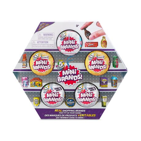 5 Surprise Mini Brands Capsule Ensemble de jouets à collectionner S1/S2/S3 (emballage de 5) - image 1 de 6