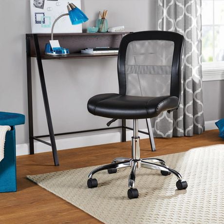 Mainstays Vinyl and Mesh Task Office Chair, Gray | Walmart Canada