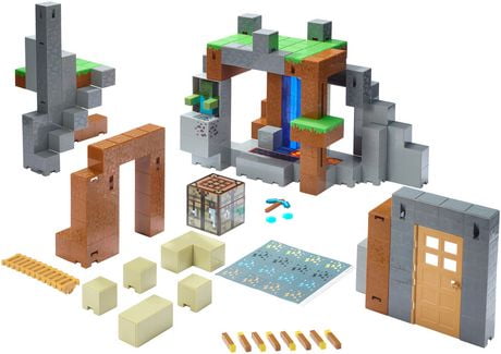 mattel minecraft survival mode playset