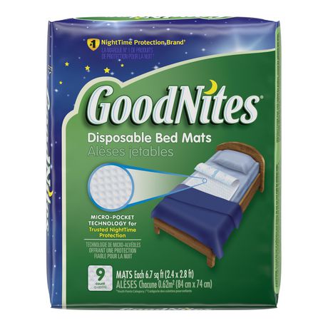 Goodnites Disposable Bed Mats Walmart Canada