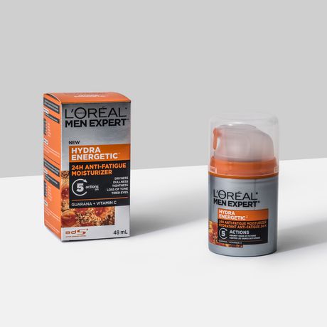 Discrepantie elleboog opslaan L'Oréal Paris Men Expert Moisturizer Face Cream with Vitamin C + Guarana  for men| Hydra Energetic 24H Anti-Fatigue, 47 mL | Walmart Canada