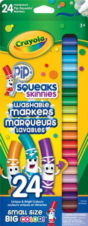 Crayola Pip-Squeaks Broad Line Washable Markers, 16 Count