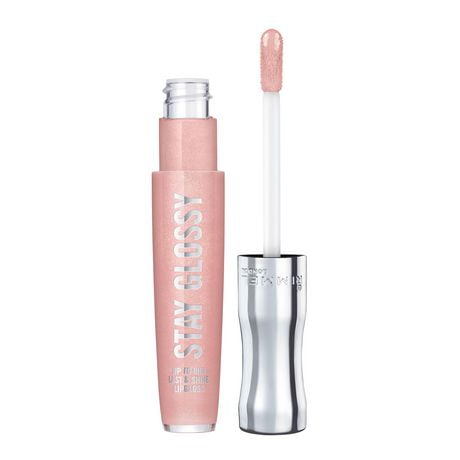 Rimmel Stay Glossy Lip Gloss, non sticky, lasts up to six hours, lip hugging applicator, made with Shine Extent technology, 100% Cruety-Free, 3D effect lip gloss