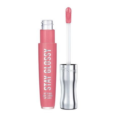 Rimmel Stay Glossy Lip Gloss, non sticky, lasts up to six hours, lip hugging applicator, made with Shine Extent technology, 100% Cruety-Free, 3D effect lip gloss