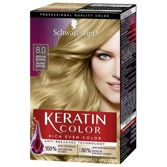 Keratin Color de Schwarzkopf Crème Colorante Permanente, 5.3 Brun-rouge 1 sachet/60 ml