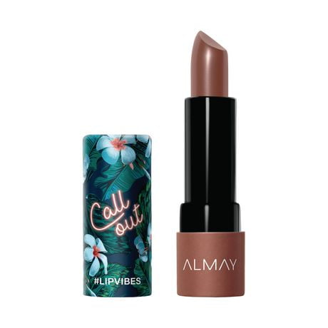 Almay Lip Vibes Hypoallergenic Cream Lipstick with Shea Butter, 1 Lipstick, Lip Vibes