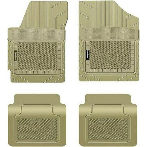 PantsSaver Tapis de sol sur mesure pour Jaguar XJL 2013-2019 Protection toutes saisons (Beige)