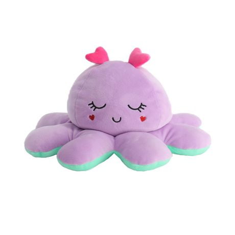 Way to celebrate 13.5 inch reversible octopus plush toys polyester material---multi colors
