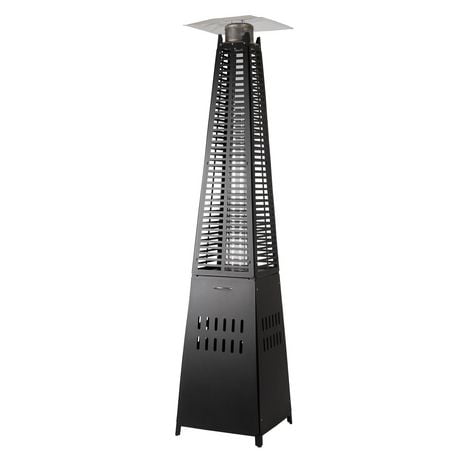 Paramount Stealth Black Industrial-Look Flame Heater