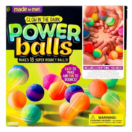 Made By Me Glow in the Dark Power Balls, Age Range: 6 years & up