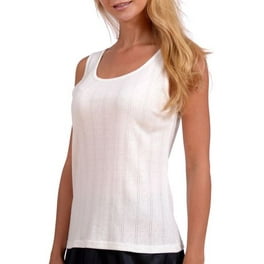 Women's Cotton Camisole Shelf Bra Solid Basic Tank Top Pack of 2 