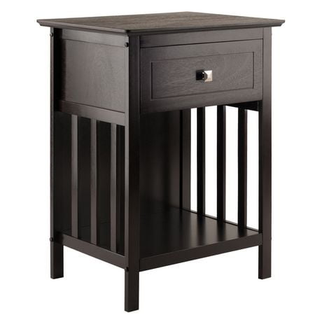 Pack Of 2 Black Winsome Timmy Accent Table Home Kitchen End Tables