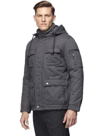 black mens utility jacket