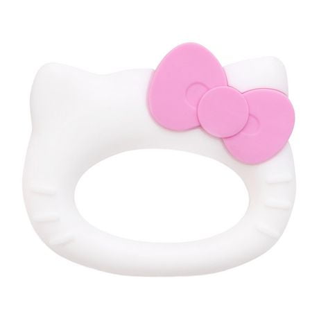Bumkins - Anneau de dentition en silicone: Anneau de dentition en silicone Hello Kitty®, texturé, doux, flexible, résistant aux bactéries