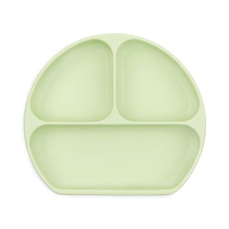 Bumkins Silicone Grip Dish, Suction Plate, Divided Plate, Baby Toddler Plate, BPA Free, Microwave Dishwasher Safe