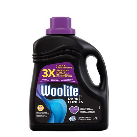 Woolite Darks Laundry Detergent 2.96L - Clothes looking like new 1 count, 2.96L / 66 Loads