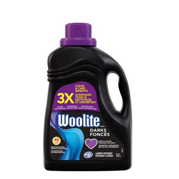 Woolite Darks Laundry Detergent 1.8L - Clothes looking like new 1 count, 1.8 L / 40 Loads